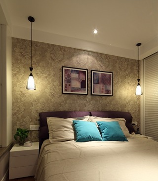 时尚现代卧室灯具装饰效果图
