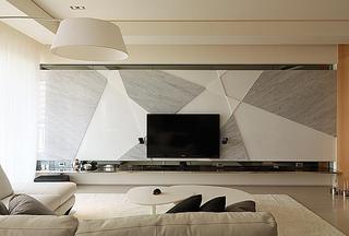 简约客厅创意电视背景墙设计