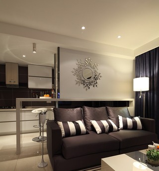 时尚设计现代小户型客厅沙发装饰效果图