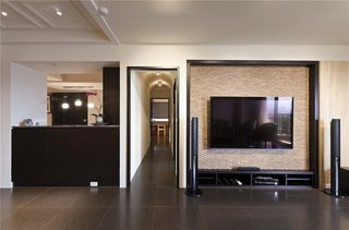 现代美式家居室内电视背景墙设计