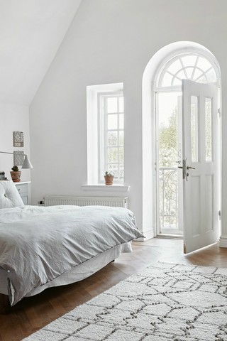 浪漫纯白简约北欧风情卧室设计