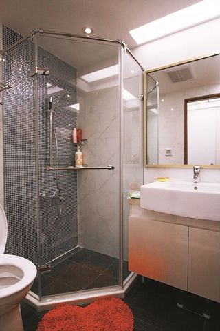 时尚现代卫生间 扇形淋浴房设计