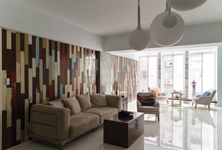 现代混搭风格创意设计家居客厅装潢效果图