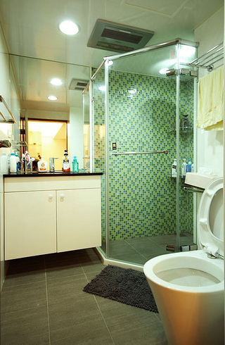 时尚现代卫生间 马赛克淋浴房设计