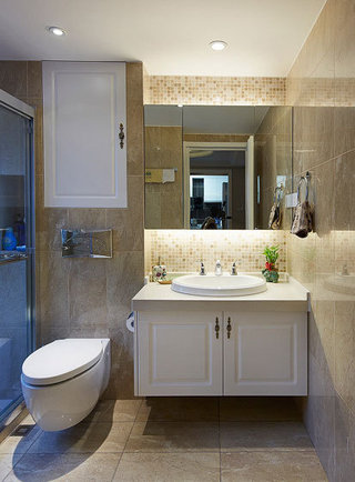 雅致新古典卫生间浴室柜设计