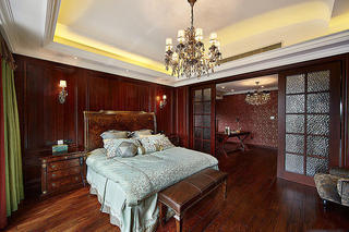 奢华美式新古典卧室效果图