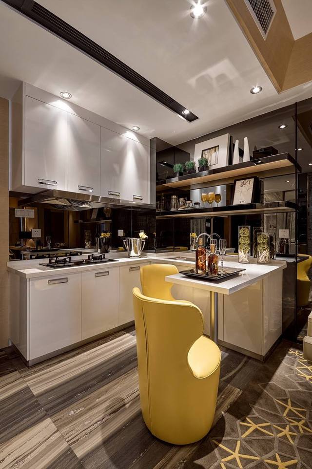 时尚现代北欧风开放式厨房设计