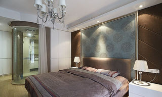 美式新古典风格 卧室背景墙设计