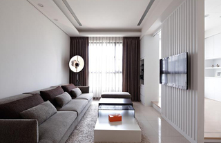 时尚现代设计简约两居客厅装修效果图