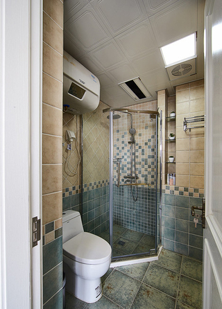 清新美式卫生间淋浴房设计