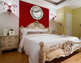精美欧式新古典卧室 软包背景墙设计