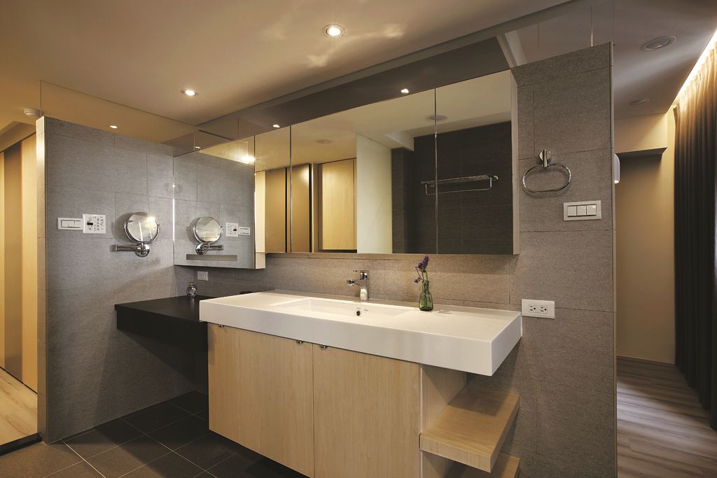 优雅现代卫生间浴室柜设计