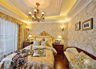 金色欧式宫廷风 卧室装修设计
