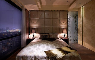 时尚现代风 卧室软包背景墙设计