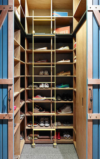 时尚现代家居实木鞋柜设计