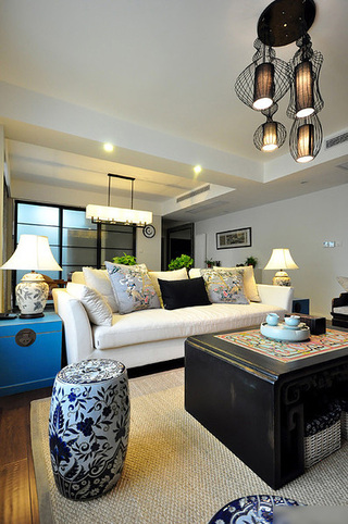 精美异域风情混搭 客厅沙发设计