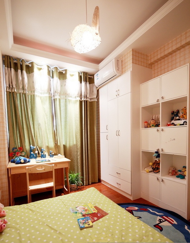 现代家居儿童房收纳柜设计