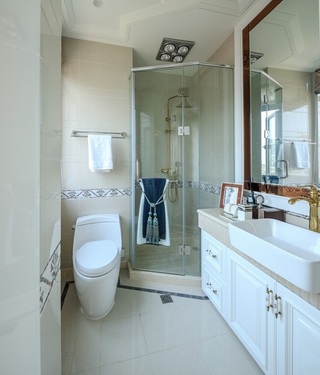 简约现代风卫生间淋浴房设计