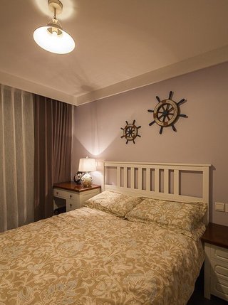清新简约美式设计卧室灯具装饰效果图