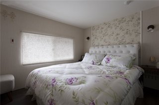宜家风格公寓卧室床头背景墙效果图