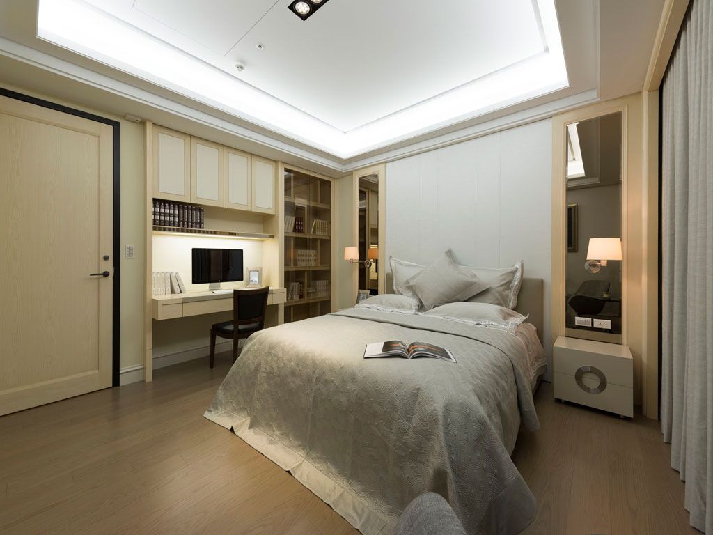 中式现代公寓卧室设计装修图