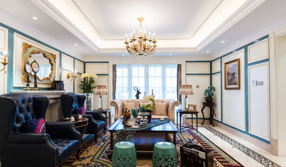 奢华精美北欧新古典客厅装饰设计