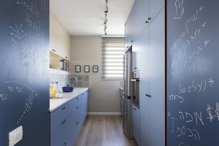 清新简约风 蓝色小厨房设计