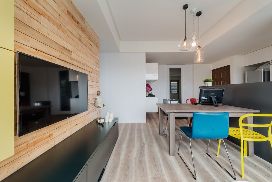 5万元打造70平小户型公寓实木宜家风格装饰图片