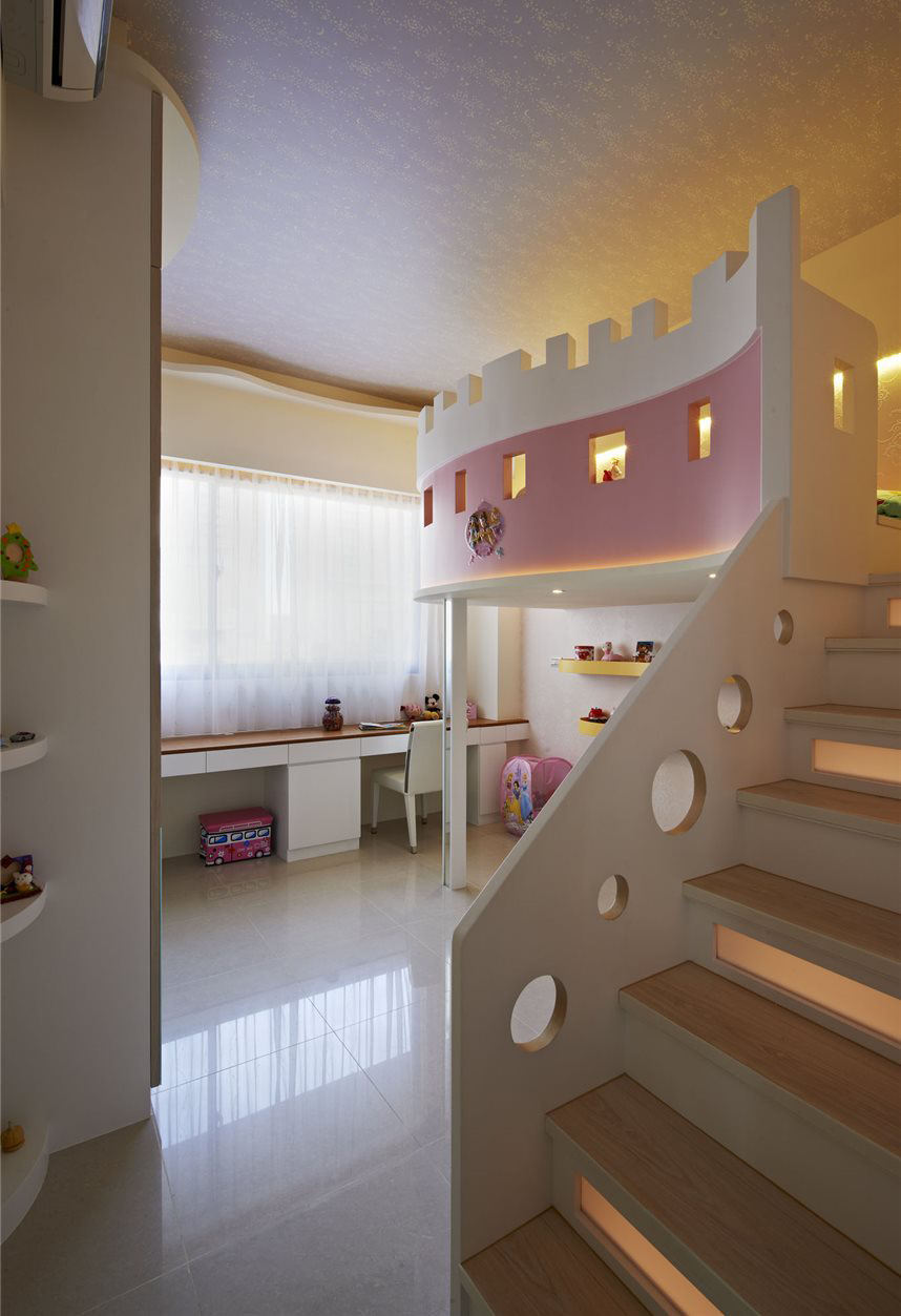 时尚现代简约设计 城堡儿童房欣赏