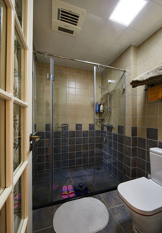 复古美式卫生间淋浴房设计