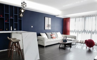 简洁宜家风格二居客厅室内装修案例图