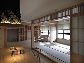 清新纯木日式风格家居榻榻米设计装修图