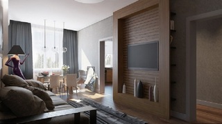 典雅现代一居室装修设计