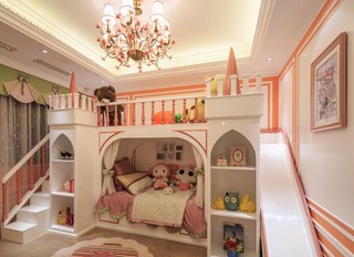 精致甜美欧式公主房 双人床设计