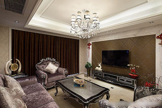 奢华欧式新古典客厅装饰设计效果图