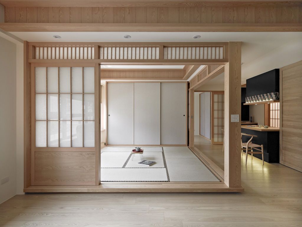 清新纯木日式风格两居室内装潢欣赏图片