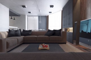 舒适简约现代风格客厅沙发设计效果图