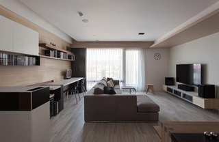 130平公寓简洁现代装潢效果图