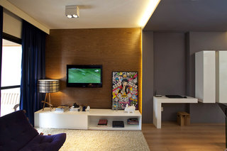 时尚精致个性现代公寓电视背景墙设计