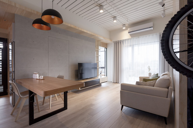 宜家feel日式和风客厅电视背景墙设计1/7