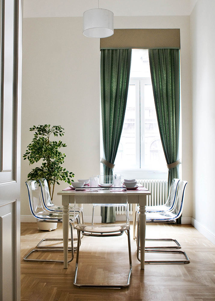 餐厅,窗帘,简约,现代,绿色