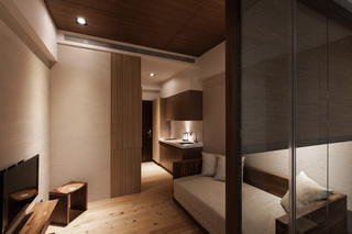 温馨简约日式小户型客厅隔断设计