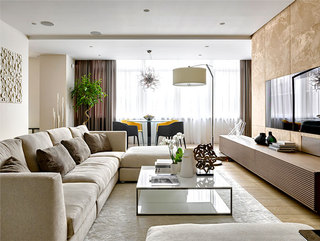 现代莫斯科风格客厅沙发装饰设计