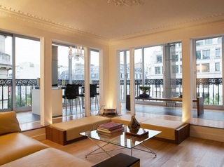 创意现代简欧开放式客厅设计装修图