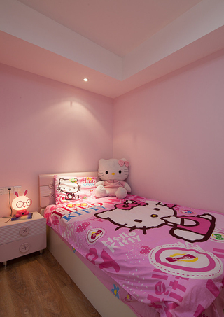 甜美粉色宜家风格儿童房装饰设计