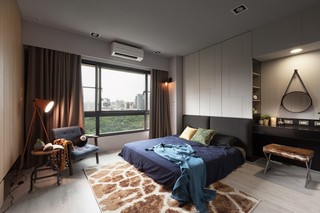 复古北欧工业风公寓卧室设计效果图片