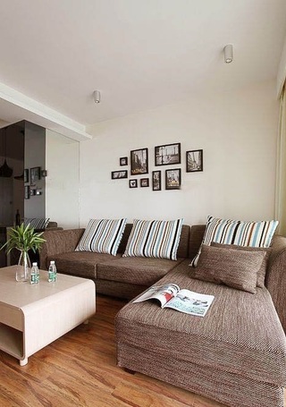 清爽舒适宜家客厅沙发装饰效果图