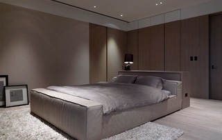 低奢酒店式现代风卧室设计效果图