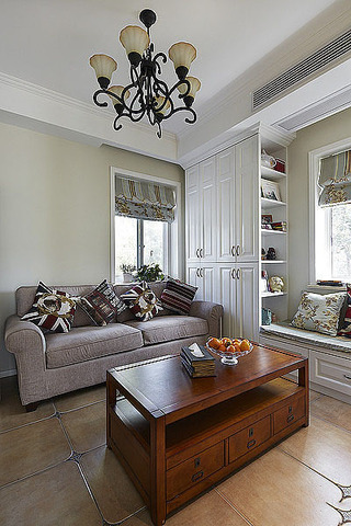 休闲美式小客厅懒人沙发设计