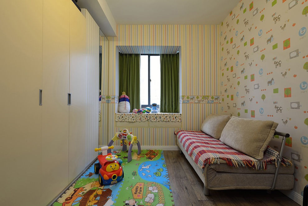儿童房,北欧,彩色,米色